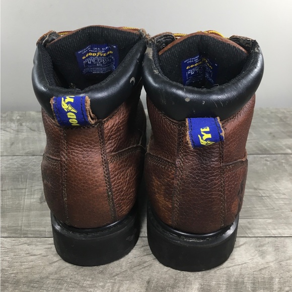 Goodyear GY6393 Lace Up Leather Steel Toe Waterproof Insulated Mens Boots Size 9 - Picture 6 of 11